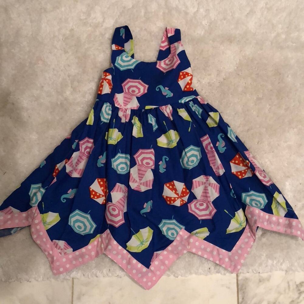 Iris & ivy 18m blue pointed hemline worn once